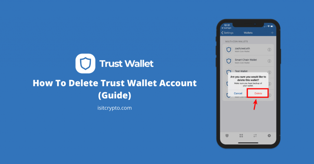 delete personal crypto wallet