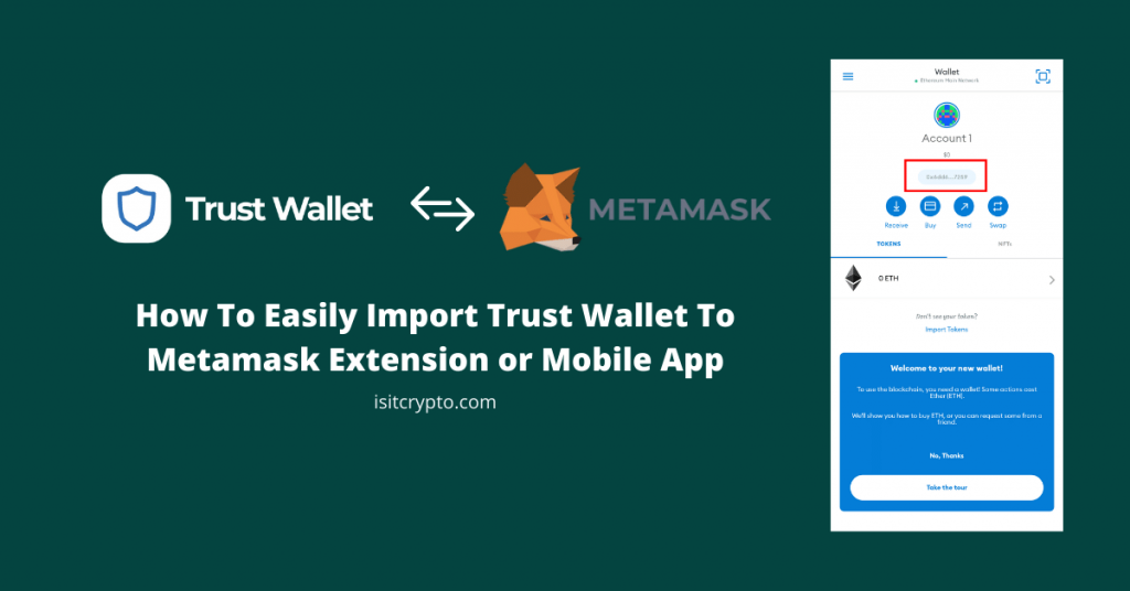 sending crypto from trust wallet to metamask