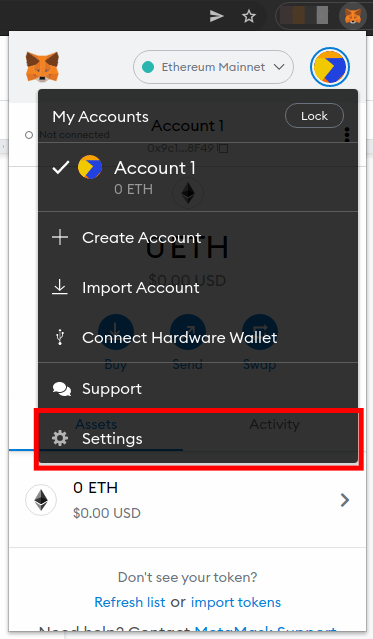 metamask error not v3 wallet