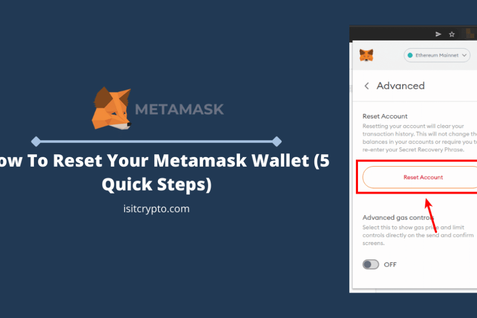 reset metamask wallet image
