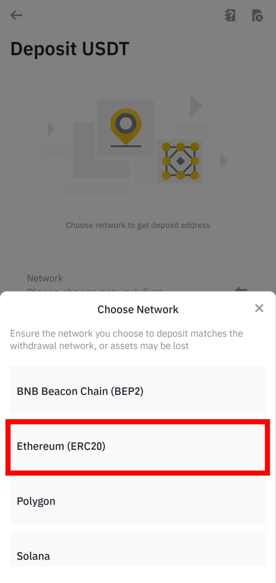 binance to metamask erc20