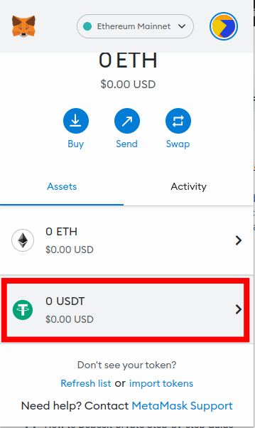 how to transfer balance from metamask