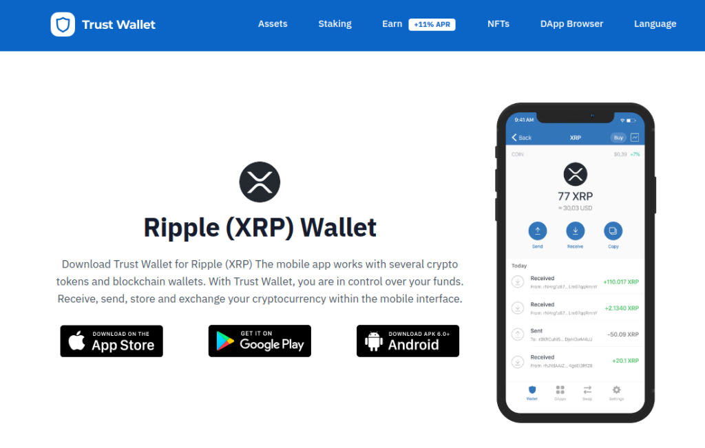 moving xrp bitstamp to wallet