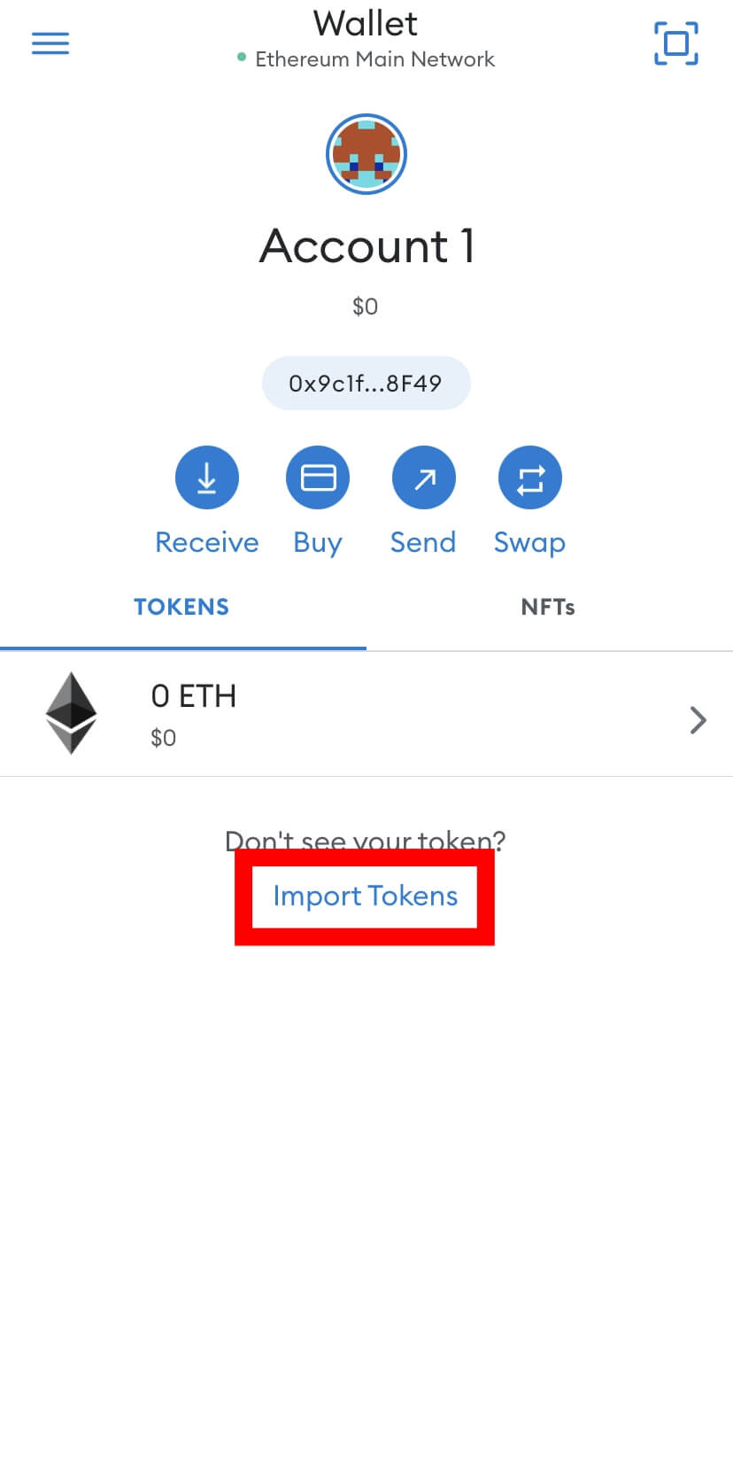 transfer token from metamask to hitbtc