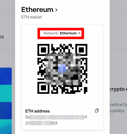 coinbase ethereum wallet address