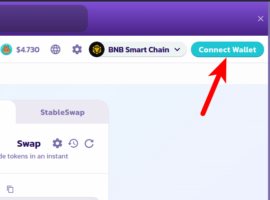 connect metamask to pancakeswap