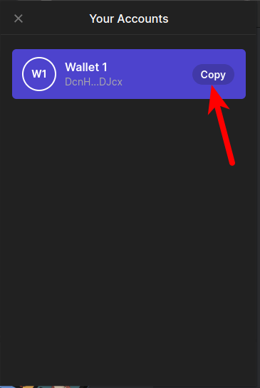 copy solana wallet address phantom