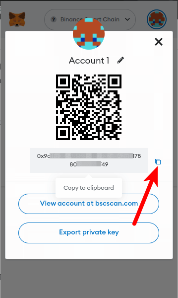 copy eth wallet address metamask