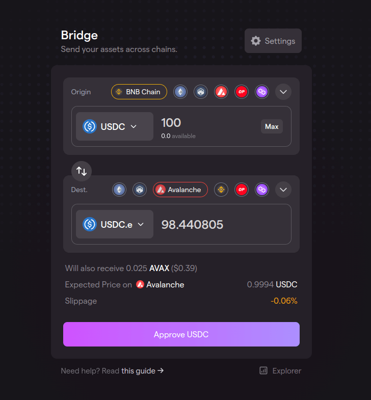 bridge usdc bsc to avalanche synapse